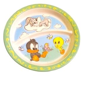Zaks Design Bugs Bunny Baby & Friends Hard Plastic Divided Collector Plate